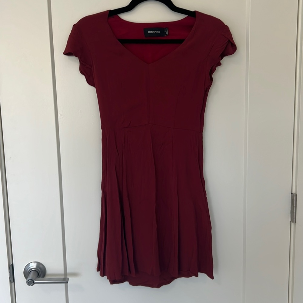 MinkPink Red Mini Dress